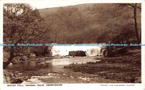R217261 Wasserfall Monsal Dale Derbyshire District View Publishers RP