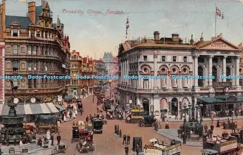 R220092 Piccadilly Circus London Postkarte 1921