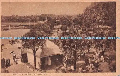 R220099 Princess Gardens Torquay Postkarte