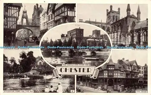 R218743 Chester Castle River Dee Eastgate von Foregate Cathedral Eccleston Ferr