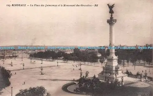 R220286 Bordeaux La Place des Quinconces et le Monument des Girondins BR Bioc Fr