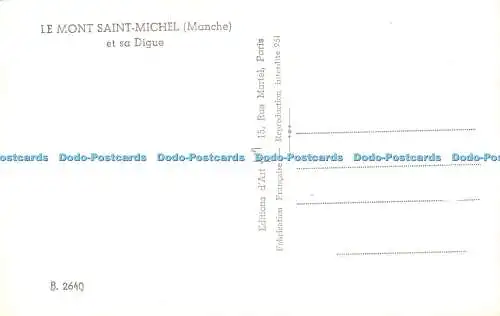 R219012 Le Mont Saint Michel Manche et sa Digue Edition d Art Yvon Paris Fabrica