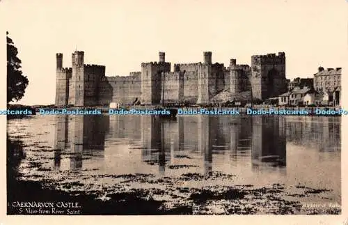 R219222 Caernarvon Castle S Blick vom Fluss Saint Crown Ministry of Works