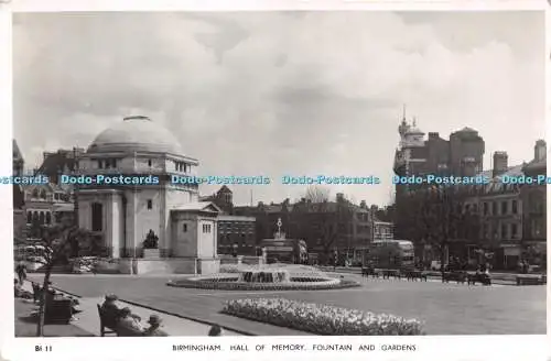 R222116 Birmingham Hall of Memory Fountain and Gardens Masons Alpha Serie RP 19