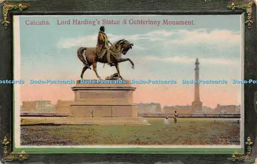 R222155 Calcutta Lord Hardings Statue and Ochterlony Monument 292