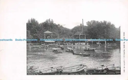 R223527 135 Boat House Central Park N Y Illustrated Post Card Loeffler