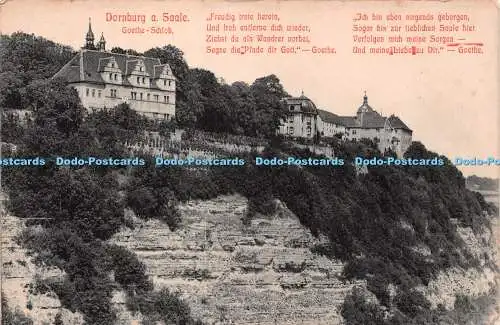 R223533 Dornburg a Saale Goethe Schloss Freudig trete hierin und froh entfernt