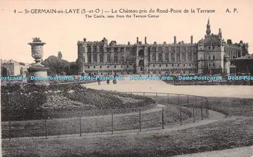 R223580 4 St Germain en Laye S et O Le Chateau du Rond Point de la Terrasse The
