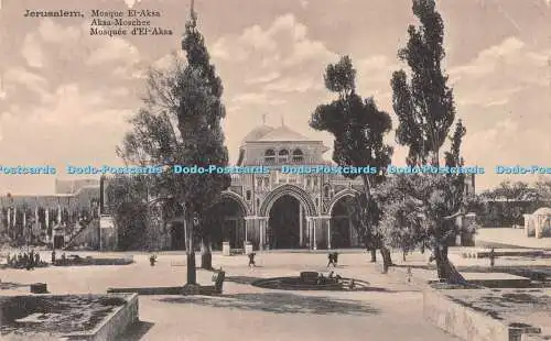 R222438 Jerusalem Moschee d El Aksa Fr Vester No 112