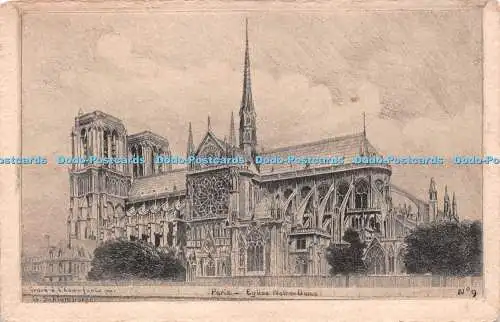 R222439 G Schlumberger Paris Eglise Notre Dame No 9 1907