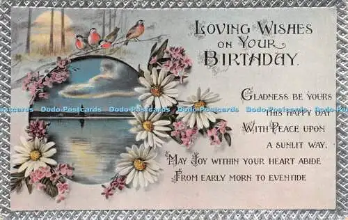 R222487 Liebevolle Wünsche zum Geburtstag Freude sei dir an diesem glücklichen Tag Serie 4