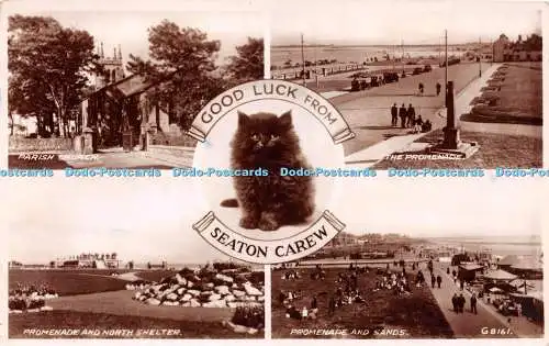 R219565 Good Luck from Seaton Carew Valentines RP 1954 Multi View