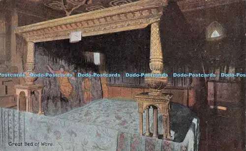 R222542 Great Bed of Ware Fine Art Post Card Shureys Publications 1908