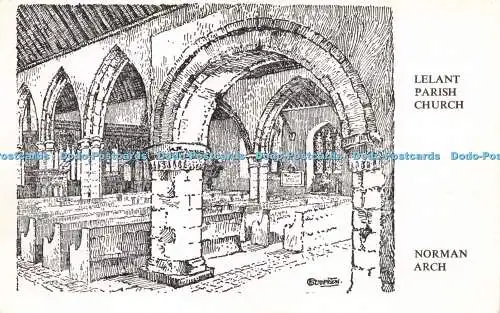 R225489 Lelant Pfarrkirche Norman Arch