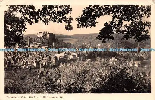 R222673 Marburg a d I Blick v d Weintrautseiche F G Zeitz No 1652 Das romantisch