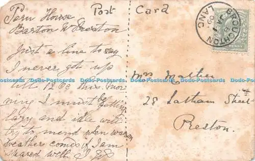 R221223 Unbekannter Ort Seeboote Menschen Gemälde Postkarte 1909