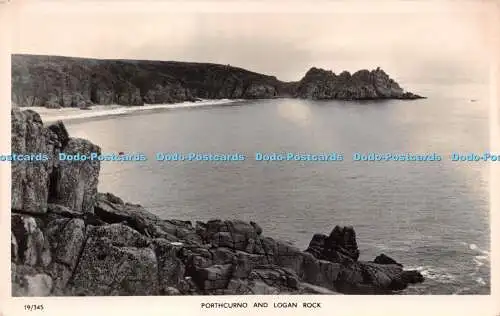 R222756 Porthcurno and Logan Rock Overland Views RP