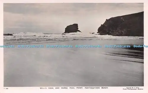 R225641 Wills Rock And Horse Pool Point Porthcothan Beach Twin Monarchs George W