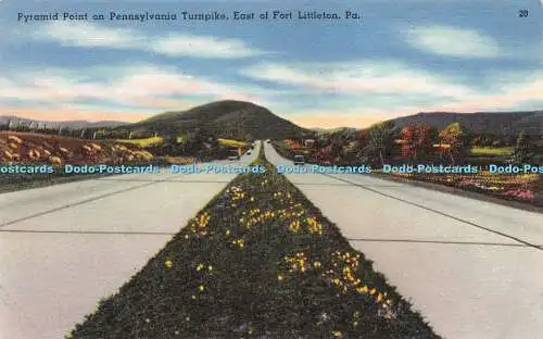 R224120 Pyramid Point on Pennsylvania Turnpike östlich von Fort Littleton Pa Howard