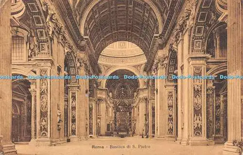 R224144 Roma Basilica di S Pietro Fototipia Alterocca Terni 1910