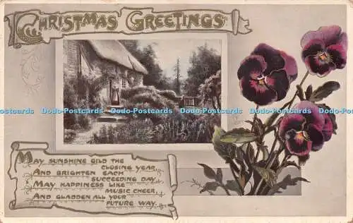 R224229 Christmas Greetings Tuck Gem Glosso Christmas Series No C 3641 Art Publi