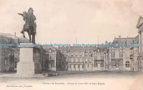 R225845 Chateau De Versailles Statue De Louis Xiv 14 Et Cour Royale Mme Moreau