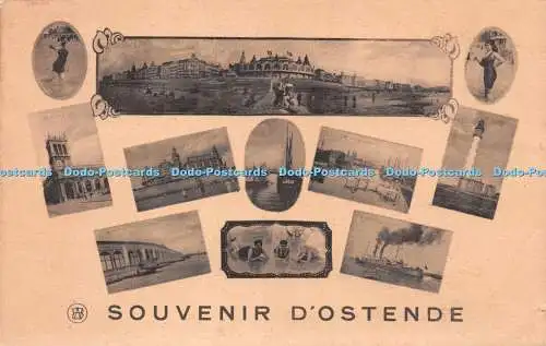 R225883 Souvenir D Ostende Multi View Klischee F Walschaerts Bruxelles