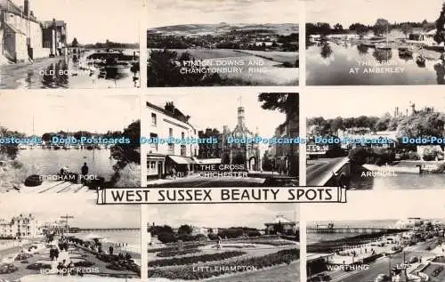 R223068 West Sussex Beauty Spots Valentines RP 1964 Multi View