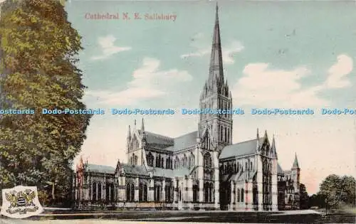 R224406 Cathedral N E Salisbury Milton Glazette Series No 1130 Woolstone Bros Lo