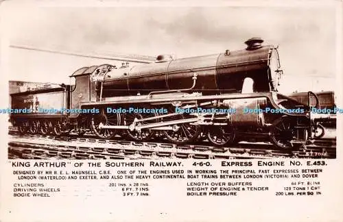R224471 King Arthur Of The Southern Railway Express Engine No E 453 British Manu