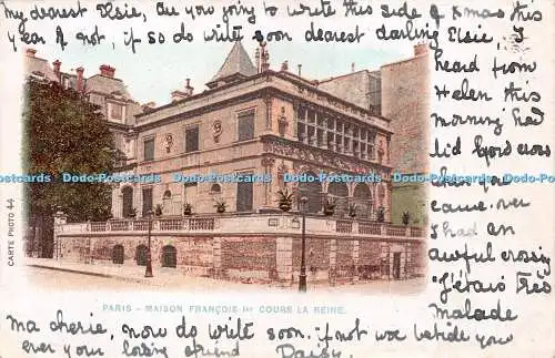 R223156 Carte Photo 44 Paris Maison Francois Ier Cours la Reine 1904