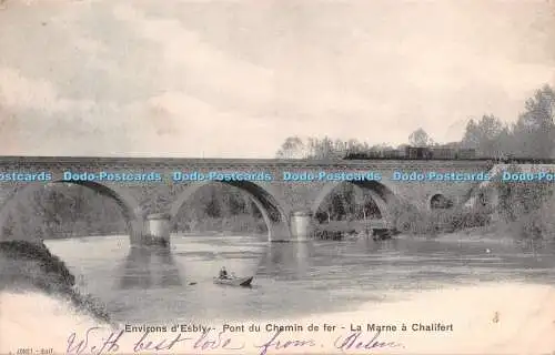 R223160 Environs dEsbly Pont du Chemin de fer La Marne a Chalifert Jonet A Brege