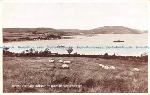 R226031 Ardbeg Point And Entrance To Kyles Of Bute Rothesay Carbotone Valentine