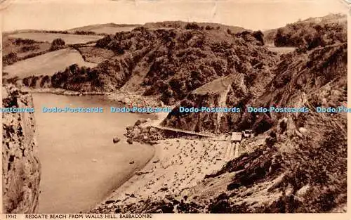 R226051 Redgate Beach From Walls Hill Babbacombe No 19342 1960