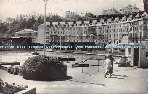 R223207 Marine Halbmond und Bootspool Folkestone D15188 Norman Shoesmith and
