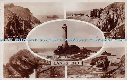 R224692 Lands End Longships Leuchtturm Blick vom Lands End Point Dr Syntax Enys