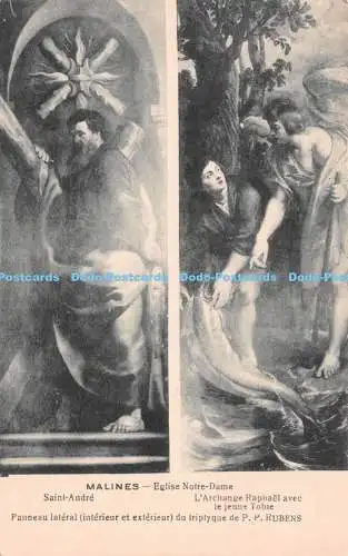 R226243 Malines Eglise Notre Dame Multi View Saint Andre L Archange Raphael Avec