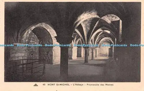 R224719 GAP No 48 Mont St Michel Abbaye Promenade Des Moines Arts Photomecanique