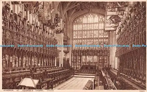 R224927 Windsor St Georges Chapel Choir No 33207 Photochrom