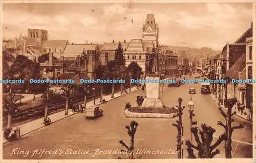 R225177 King Alfreds Statue Broadway Winchester Frith