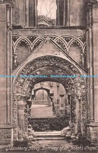 R226773 Glastonbury Abbey Doorway of St Josephs Chapel Friths Series No 23913