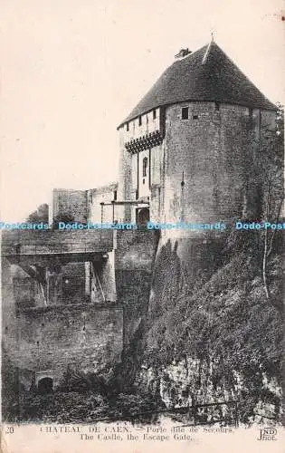 R226832 20 Chateau de Caen Porte dite de Secours The Castle the Escape Gate ND P