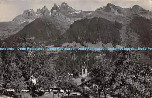 R225326 Champery Eglise Et Dents Du Midi Marcel Rouge No 2222 1912