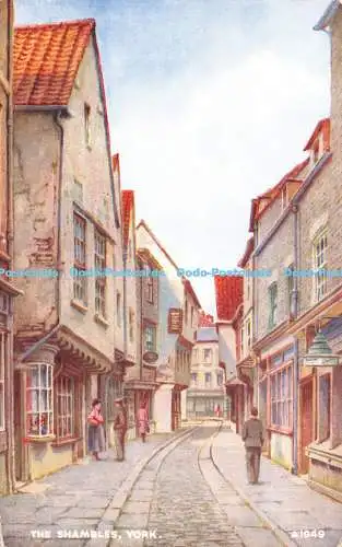 R227033 The Shambles York A1949 Kunstfarbe B F C Parr Valentines