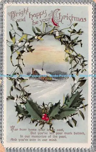 R227039 Bright and happy be your Christmas Far from home your lot is cast but yo