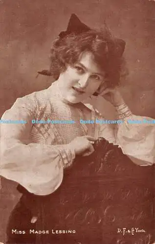 R227758 Miss Madge Lessing D F Serie The Biograph Studio Delittle and Fenwick