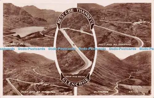 R217556 Glencroe Loch Restal Hair Pin Bend No 221756 1943 Valentines Multi View
