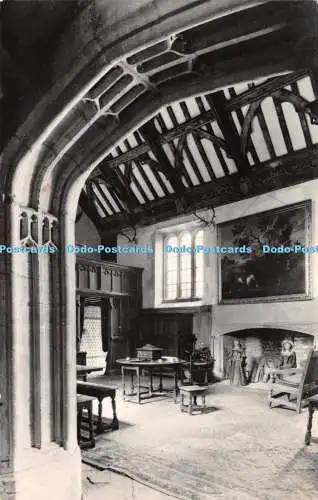 R228417 Lytes Cary Somerset Blick durch den Treppenbogen N aus dem 15. Jahrhundert