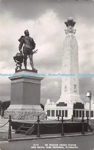 R228433 37 15 Sir Francis Drake Statue and Naval War Memorial Plymouth Overland