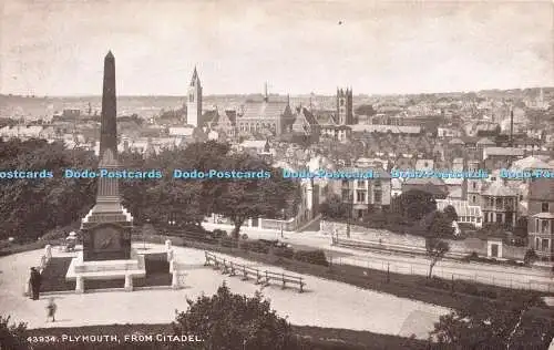 R230204 Plymouth From Citadel Sepiatone Photochrom No 43934